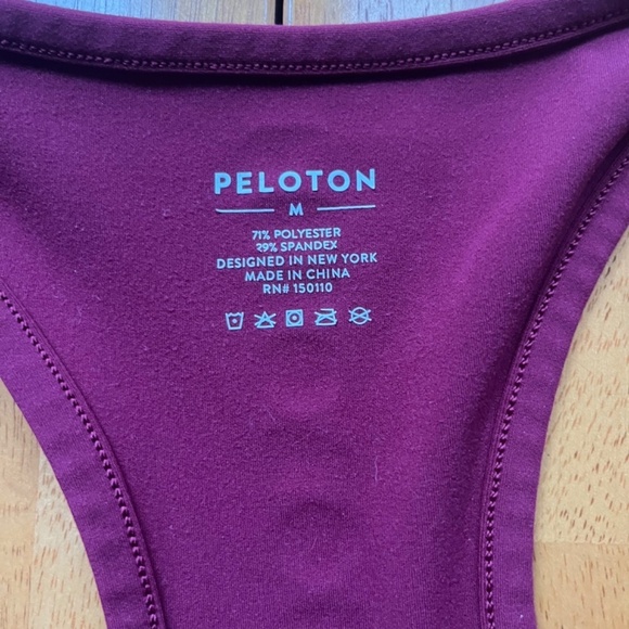 BUNDLE Peloton Purple Cranberry Standard Long Sleeve Shirt and Tank Top, Size M - Picture 8 of 12